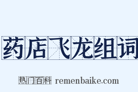 药店飞龙组词是什么意思的图片